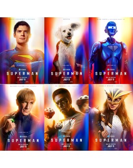 Carteles individuales de 'Superman'.