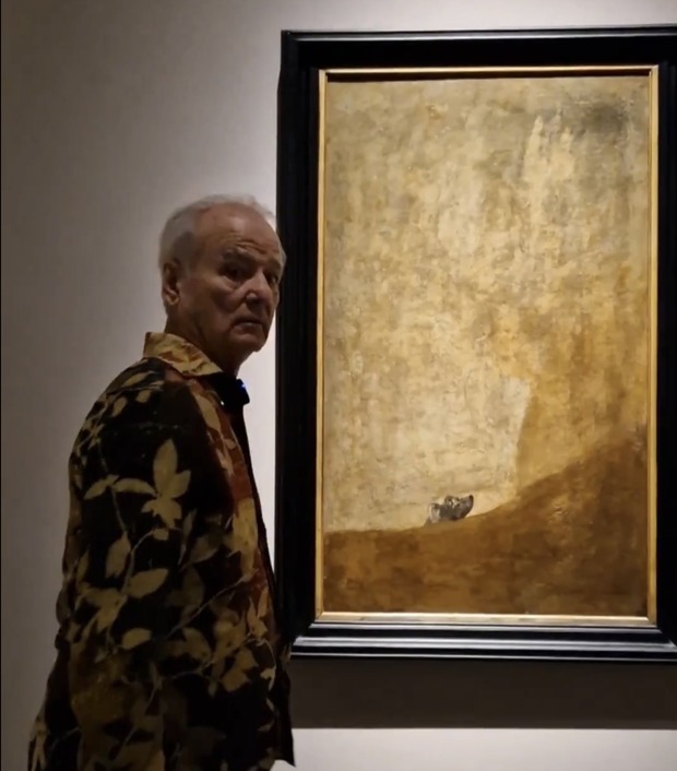 Bill Murray en el museo del Prado.