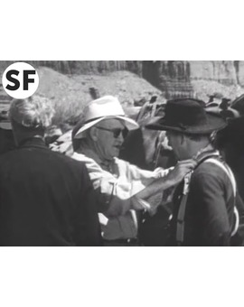 Tras las cámaras en 'Centauros del Desierto'.