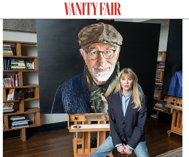 Kate Capshaw pinta el retrato de su marido para la Galería Nacional de Retratos.