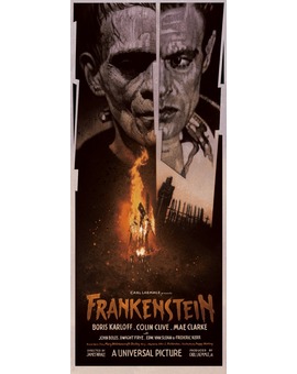 'FRANKENSTEIN' 1931, POSTER DEL MAESTRO DREW STRUZAN.
