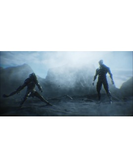 'Predator: Fire and Stone' de Luis B. Vega. Cortometraje de animación.