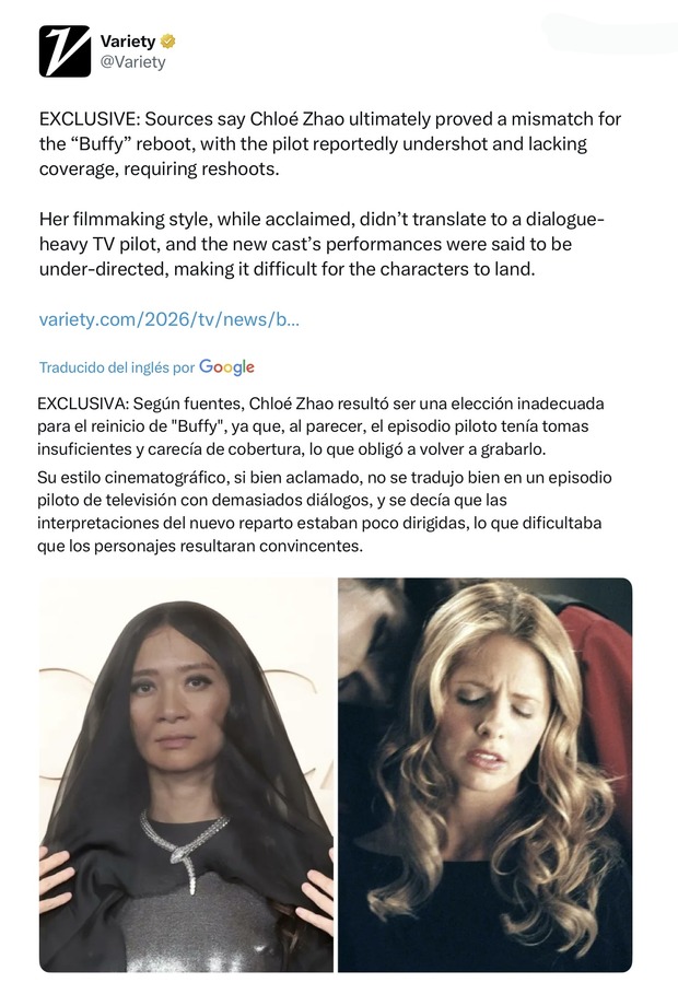 Cancelan Buffy, se lía y…