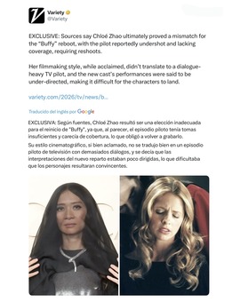 Cancelan Buffy, se lía y…