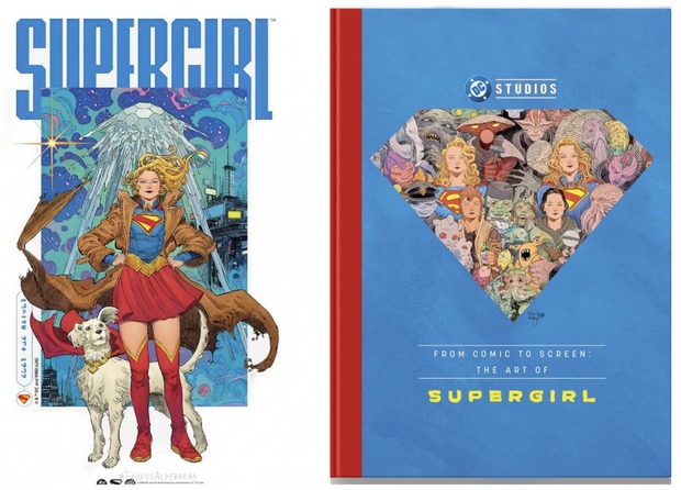 'Supergirl' de Bilquis Evely y 'From comic to screen. The art of Supergirl'.
