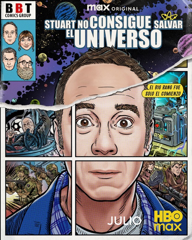 'Stuart no consigue salvar el universo'. Cartel. Serie.
