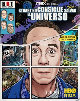 'Stuart no consigue salvar el universo'. Cartel. Serie.