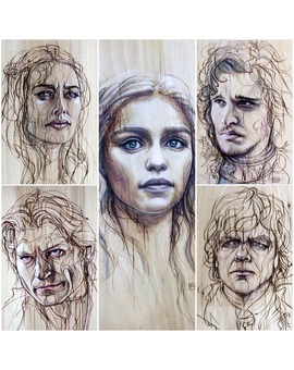 RETRATOS DE 'GAME OF THRONES' DE FAY HELFER.