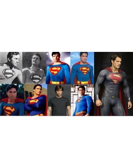 LOS ROSTROS DE SUPERMAN EN LA PANTALLA.