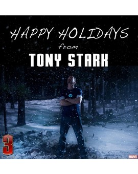 TONY STARK NOS DESEA FELICES FIESTAS.