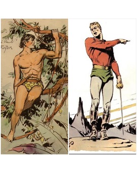 HOY ANIVERSARIO DOBLE. 'TARZAN' DE HAROLD R. FOSTER Y  'FLASH GORDON' DE ALEX RAYMOND.