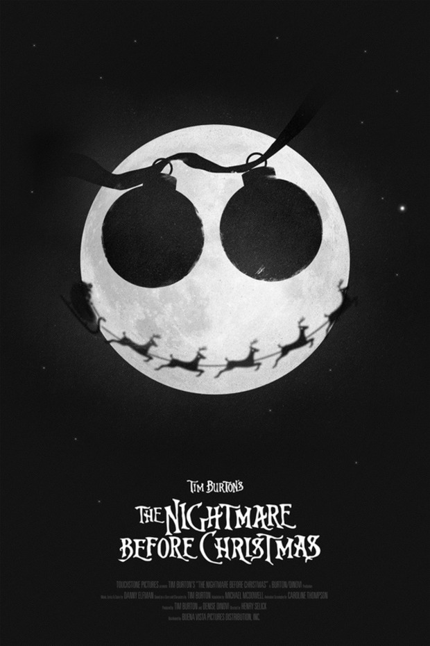 'THE NIGHTMARE BEFORE CHRISTMAS' ESTE POSTER ES BUENO, MUY BUENO