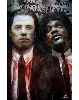 VINCENT VEGA Y JULES WINNFIELD 'PULP FICTION' POR VLAD RODRIGUEZ
