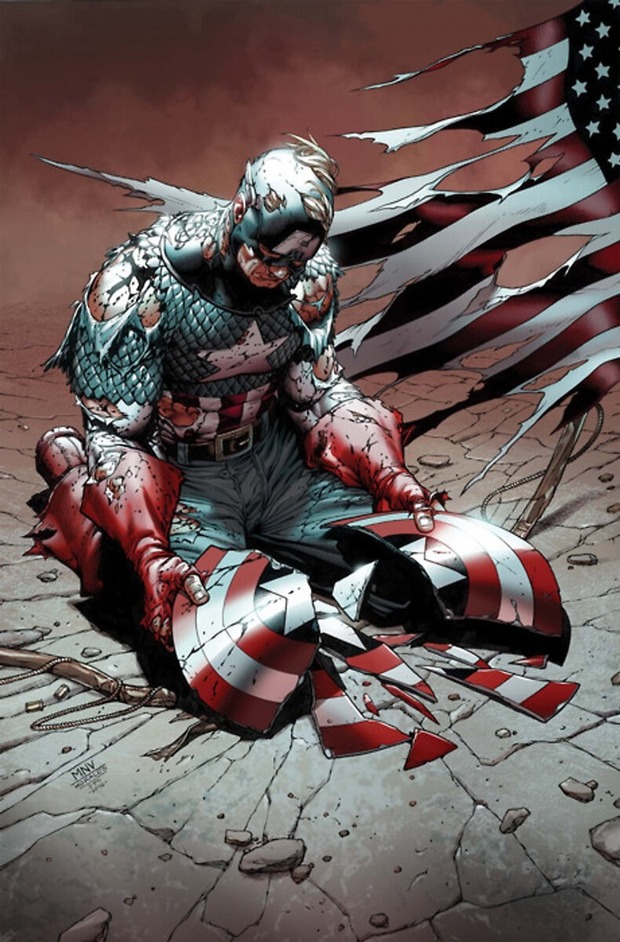 'CAPITÁN AMÉRICA' DE STEVE McNIVEN. DIBUJAZO.