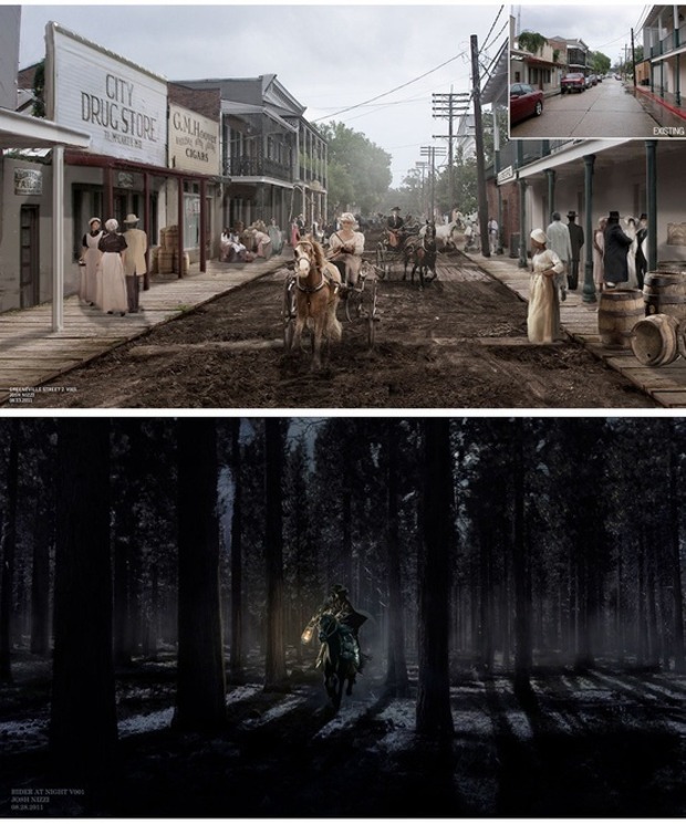 'DJANGO DESENCADENADO' CONCEPT ART DE JOSH NIZZI (2/3)