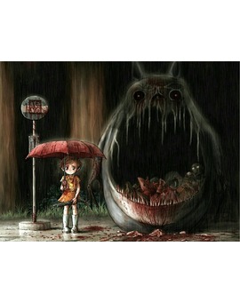 "MI VECINO TOTORO" GORE. MIYAZAKI NUNCA LO HARÍA. PERO ESTÁ CHULA.