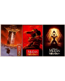 'MULAN'. CUALQUIERA DE ESTOS TRES PÓSTERS SERÍAN MEJOR CARÁTULA QUE LA QUE NOS HAN PUESTO