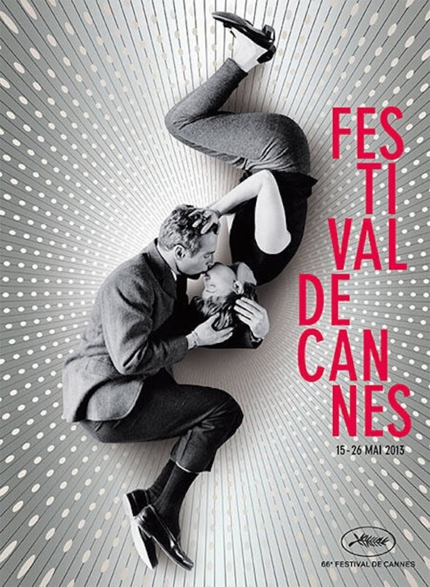 CARTEL DE CANNES 2013. BESO DE PAUL NEWMAN Y JOAN WOODWARD