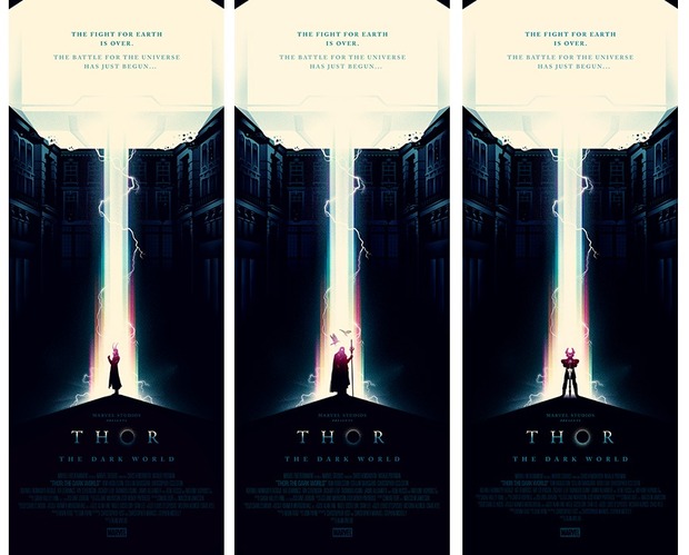 'THOR. THE DARK WORLD' POSTER TRÍPTICO DE OLLY MOSS