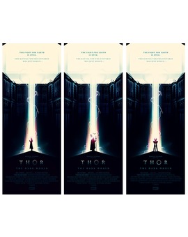 'THOR. THE DARK WORLD' POSTER TRÍPTICO DE OLLY MOSS