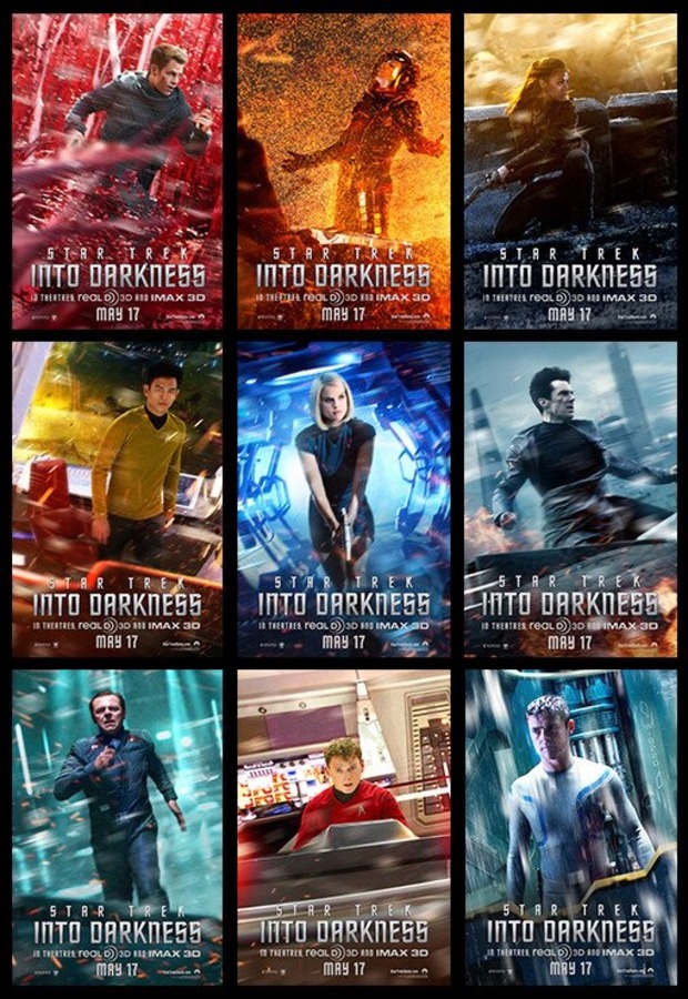 'STAR TREK INTO DARKNESS' POSTERS