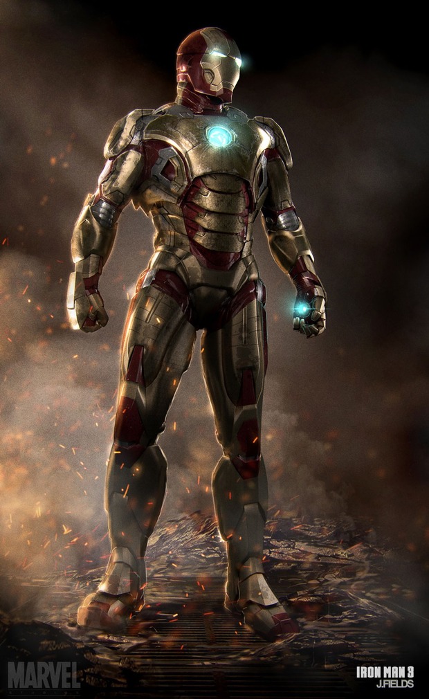 'IRON MAN 3' CONCEPT ART DE JUSTIN GOBY FIELDS