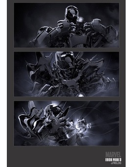 'IRON MAN 3' STORYBOARD DE JUSTIN GOBY FIELDS