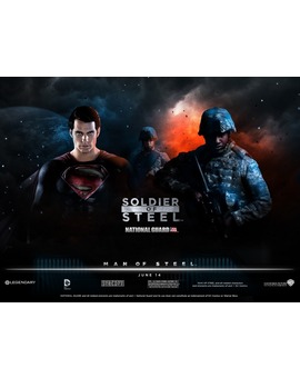 'MAN OF STEEL' ANUNCIO DE LA GUARDIA NACIONAL USA 'SOLDIER OF STEEL' DE ZACK SNYDER