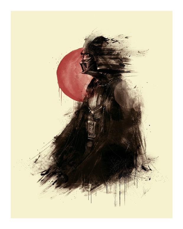 'LORD VADER' PINTURA DE MARIE BERGERON