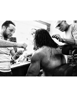 DWAYNE JOHNSON EN PLENO MAQUILLAJE DE 'HERCULES'