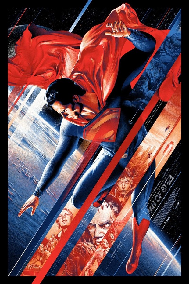 'MAN OF STEEL' POSTER DE MARTIN ANSIN Y KEN TAYLOR (MONDO POSTER) 1/2