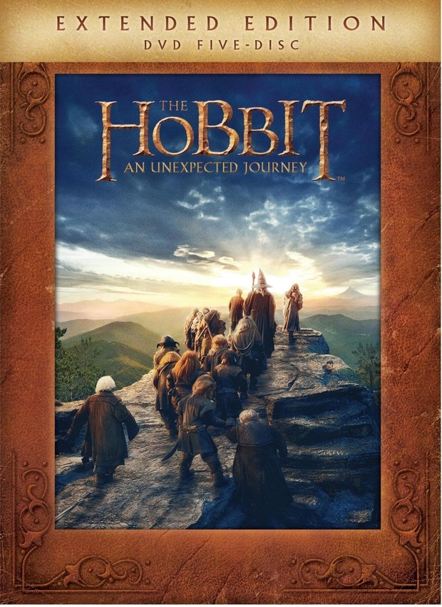 'EL HOBBIT' LA CARÁTULA DE LA EDICION EXTENDIDA USA EN DVD (UNA CURIOSIDAD, POR COMPARAR)