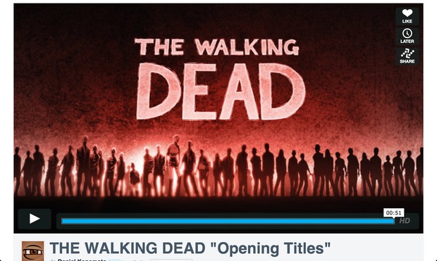 'THE WALKING DEAD' TÍTULO DE CRÉDITO ESTILO CÓMIC