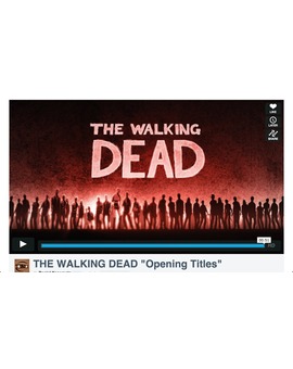 'THE WALKING DEAD' TÍTULO DE CRÉDITO ESTILO CÓMIC