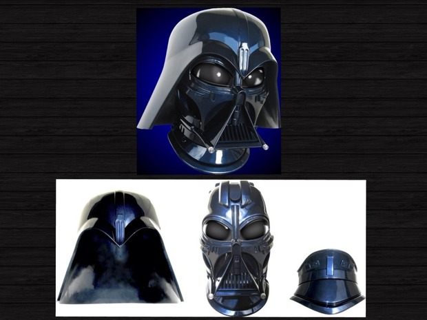 CASCO DE DARTH VADER SEGÚN EL DISEÑO DE RALPH McQUARRIE  