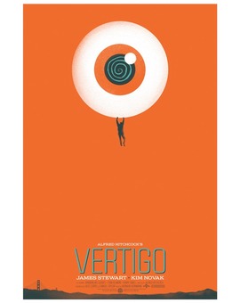 'VÉRTIGO' POSTER DE GHOULISH GARY PULLIN PARA MONDO POSTER EN CONMEMORACIÓN DEL CUMPLEAÑOS DE A.HITCHCOCK (13 DE AGOSTO)  2/2
