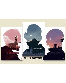 'THE WALKING DEAD' POSTERS DE BIGBADROBOT