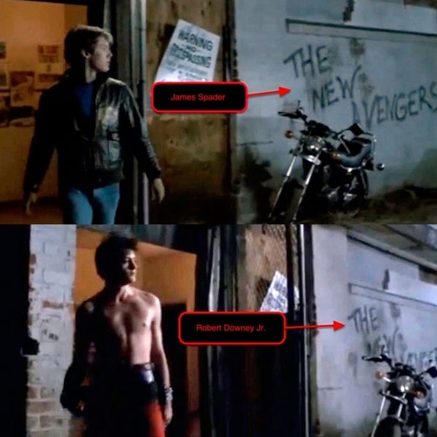 EN 1985 EN 'A TODA MARCHA' SE PROFETIZABA EL ENCUENTRO DE ROBERT DOWNEY JR Y JAMES SPADER EN 'LOS VENGADORES 2'
