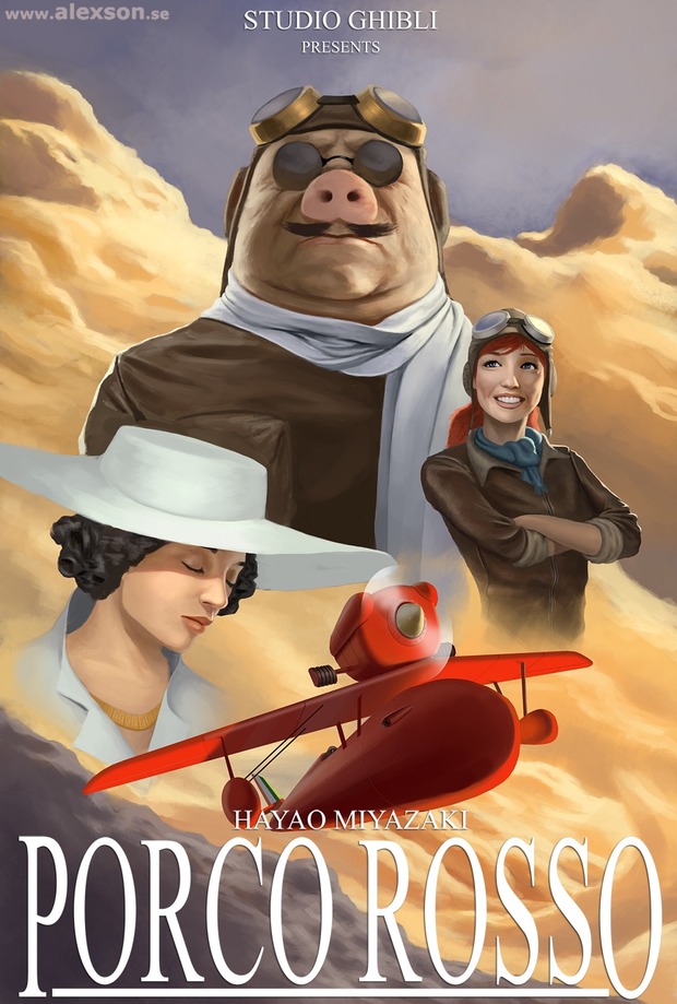 POSTERS DE LAS PELÍCULAS DE HAYAO MIYAZAKI POR ALEX TOOTH 4/10