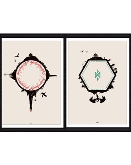 PÓSTERS DE 'EL SEÑOR DE LOS ANILLOS' Y 'EL HOBBIT' DE MATT FERGUSON. BRILLANTE.
