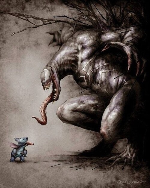 'VENOM VS STITCH' DE STEVEN WOMACK ;)