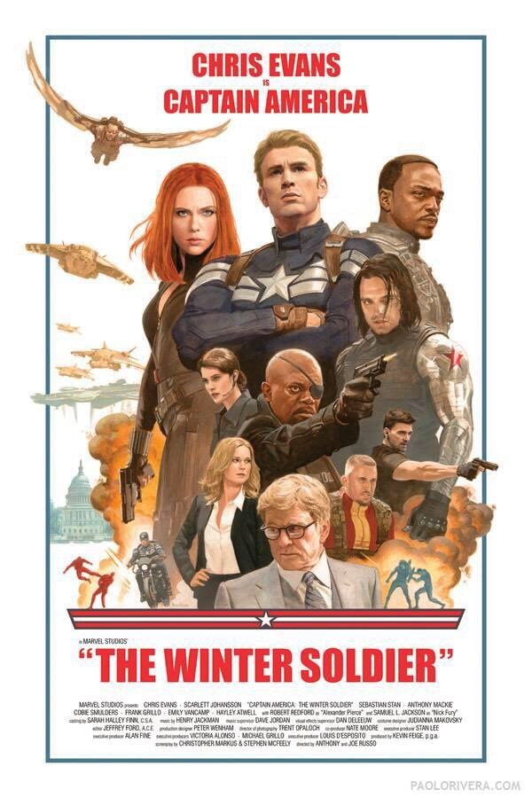 'CAPITÁN AMÉRICA. EL SOLDADO DE INVIERNO' POSTER DE PAOLO RIVERA