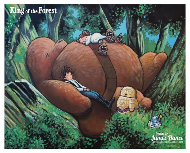 STAR WARS TOTORO. DE JAMES HANCE