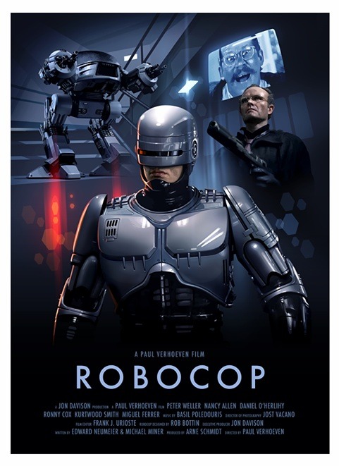 'ROBOCOP'. Poster de BRIAN TAYLOR.