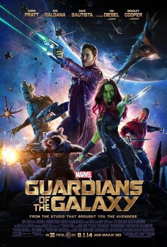 'GUARDIANES DE LA GALAXIA'. Poster.