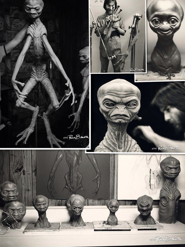 Las criaturas de RICK BAKER para SETEVEN SPIELBERG que no cobraron vida.