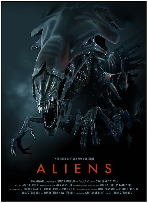 'ALIENS' Póster de BRIAN TAYLOR.