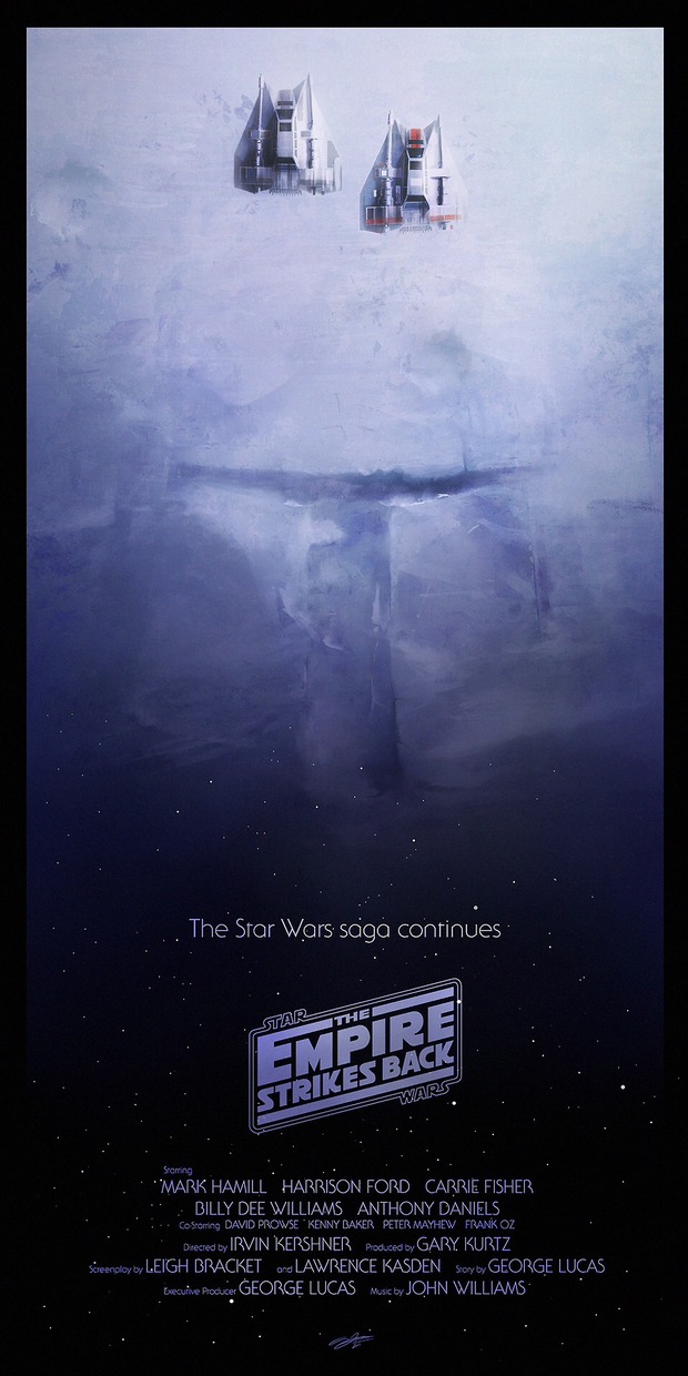 STAR WARS V. Póster de ANDY FAIRHURST.