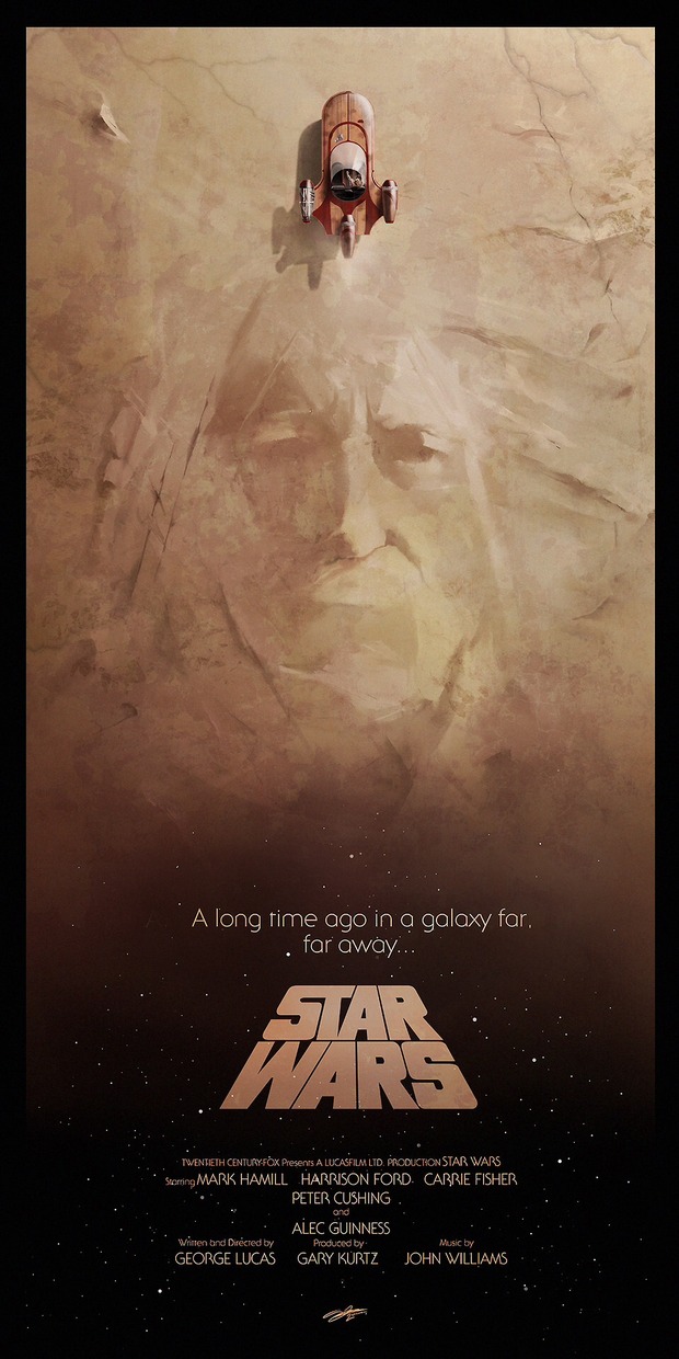 STAR WARS IV. Póster de ANDY FAIRHURST.
