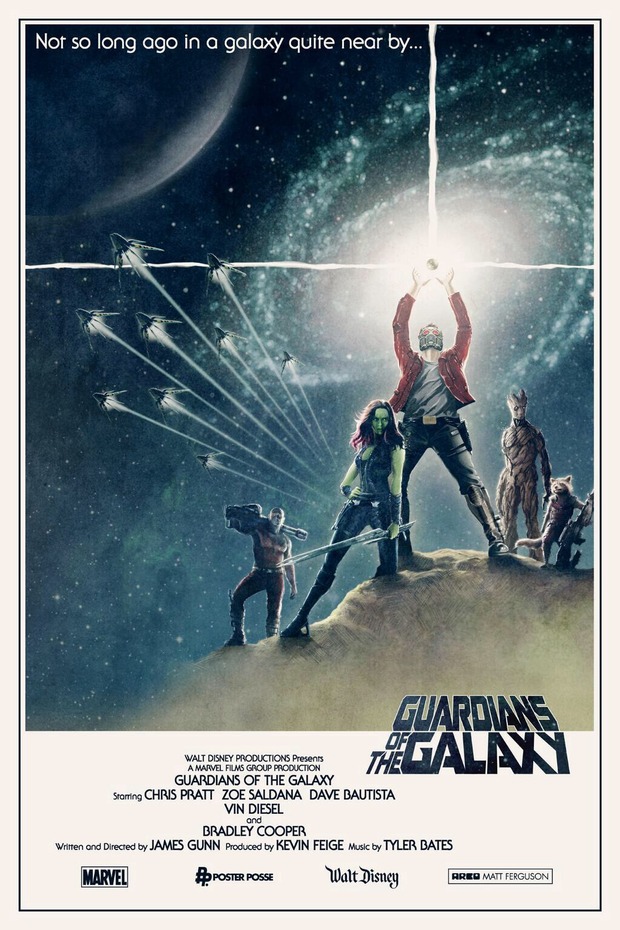 'GUARDIANES DE LA GALAXIA' Póster de MATT FERGUSON.